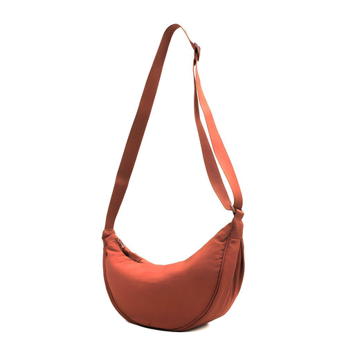 Kvinnors Crossbody Väska Halvmåneformad Nylon Justerbar Axelrem 1