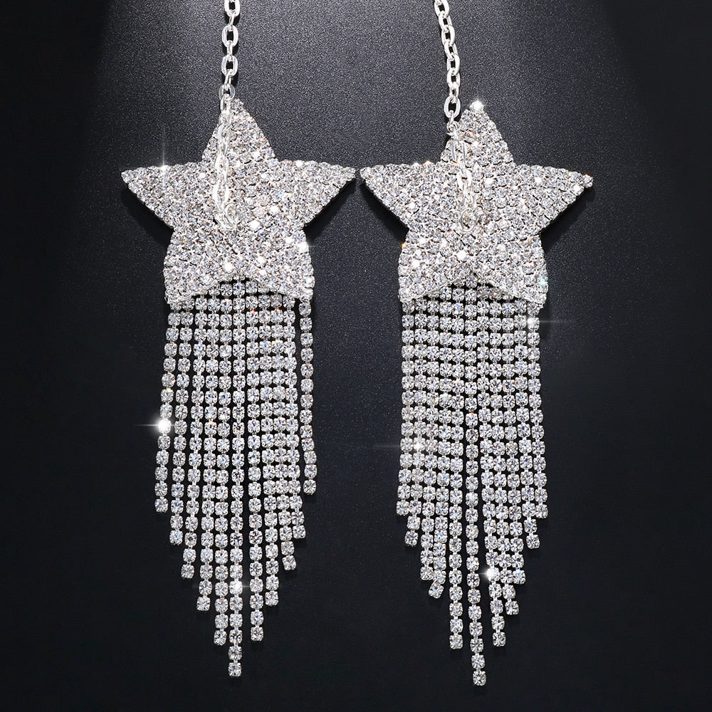 Kvinnors Kroppsmycken Geometrisk Design Koppar Rhinestone-5