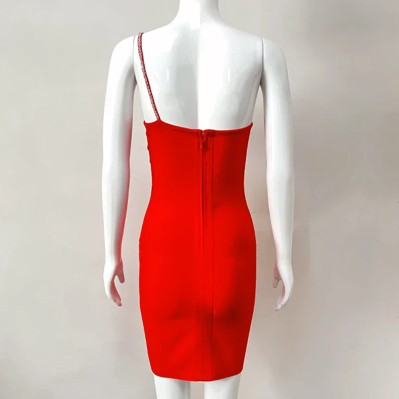 Dam Miniklänning Knälängd Spaghetti Band Rayon Spandex-2