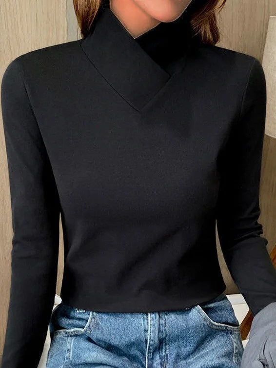 Kvinnors Turtleneck Tröja i Mjuk Ull – Elegant och Bekväm Passform för Kalla Dagar, Finns i Storlekar S-XL 8