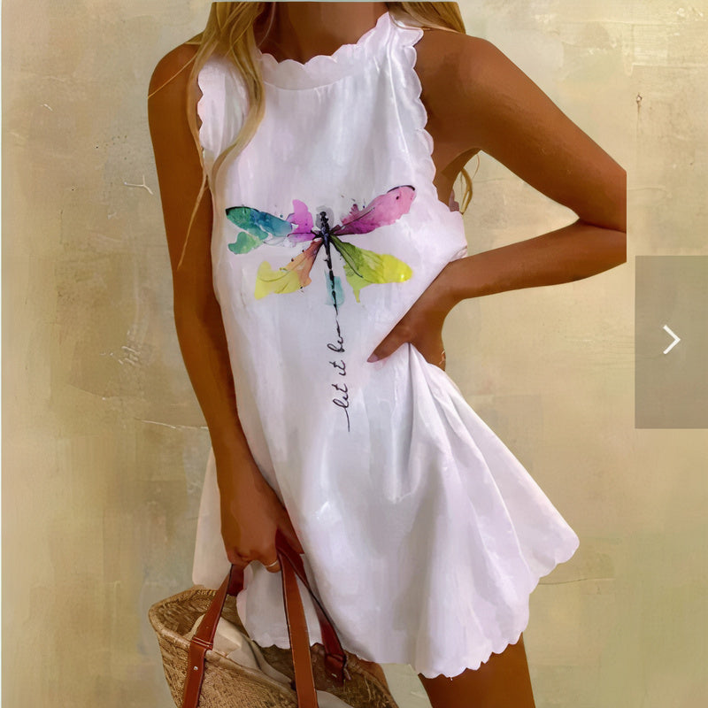 Variant image for Dam Kort Sommarklänning Elegant Polyester för Midsommar och Fest-71