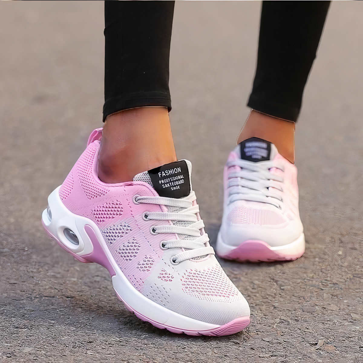 Ortopediska Herrskor Sneakers i Andningsbart Material – Stabil och Dämpande Sula för Aktiv Livsstil 4