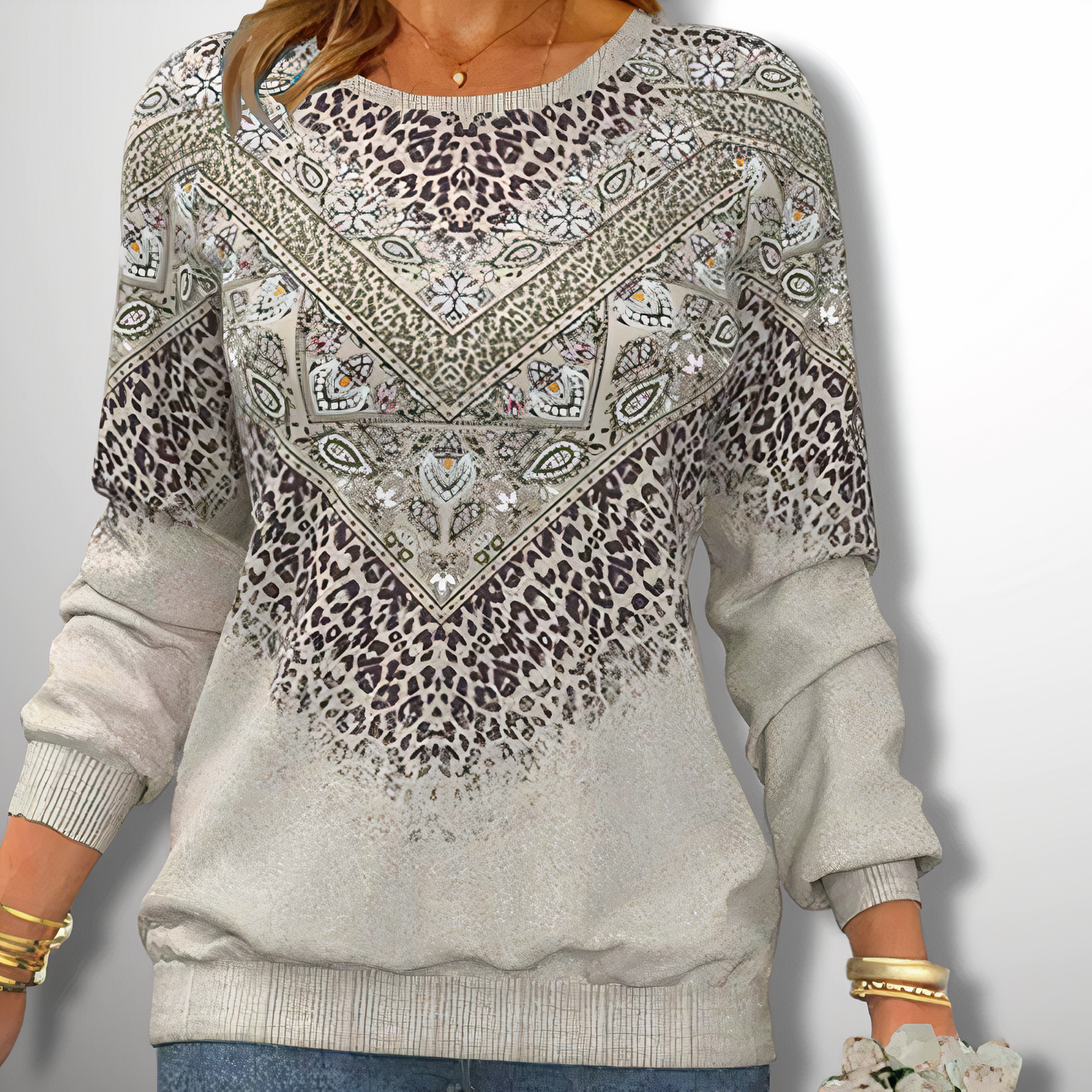 Dam Tunn Tröja Höst Syntetiska Fibrer Eleganta Silhuett-2