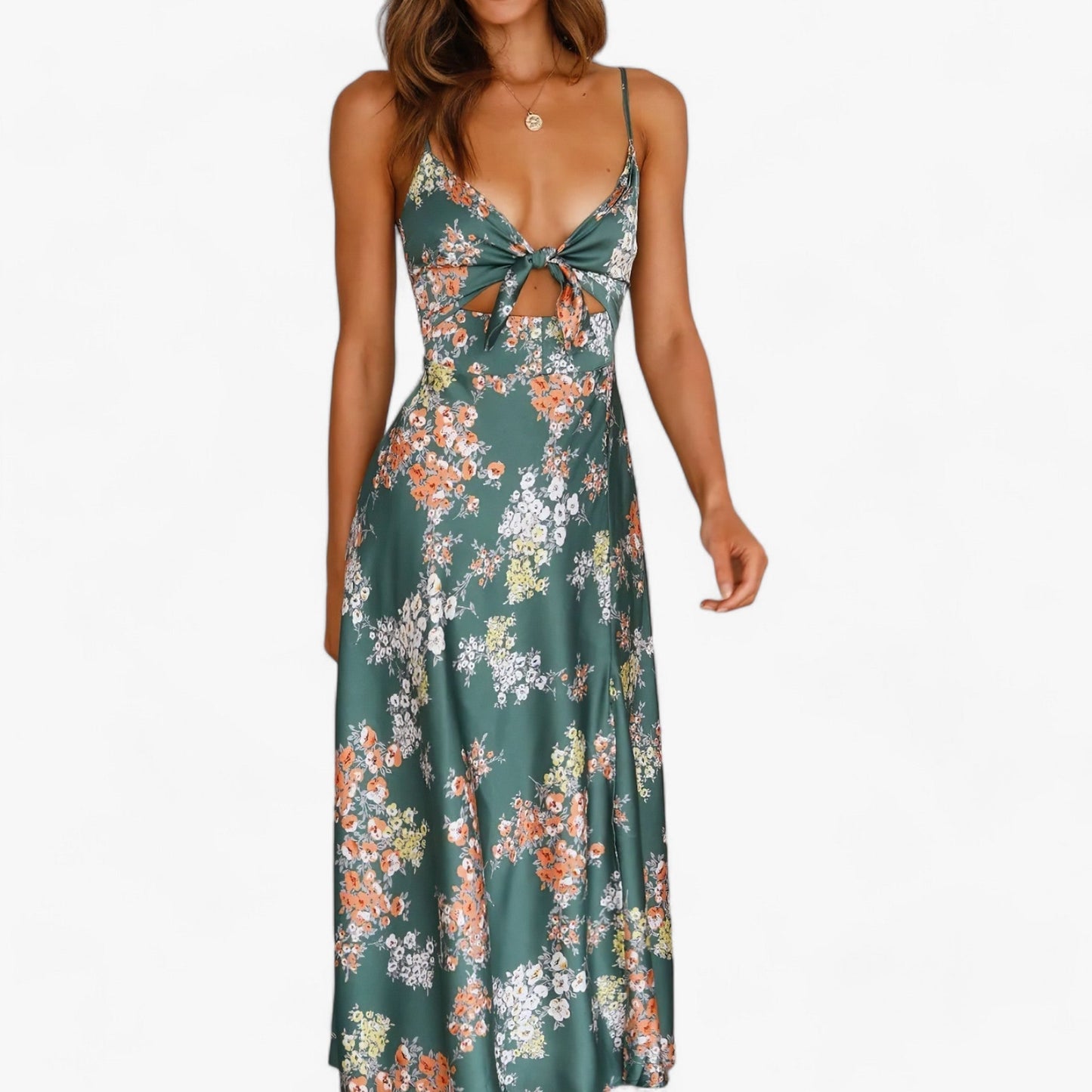 Sommarklänning Dam Bekväm Bomull Polyester för Midsommar och Fest 4