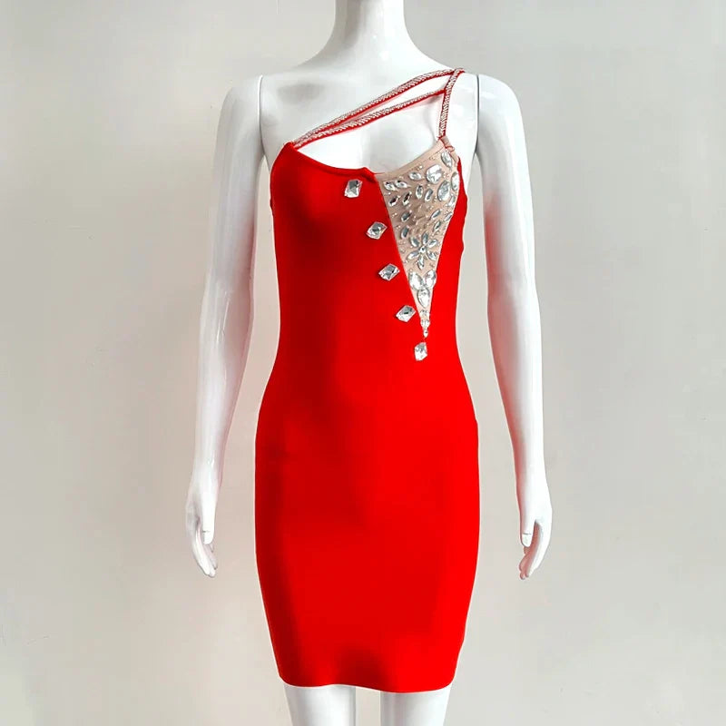 Dam Miniklänning Knälängd Spaghetti Band Rayon Spandex-1