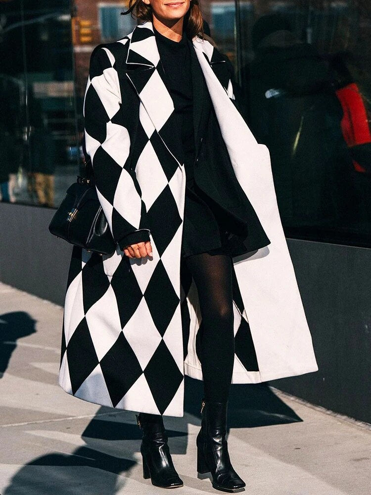 Variant image for Dam Kappa Långärmad Ull Revers Klassisk Silhuett-19