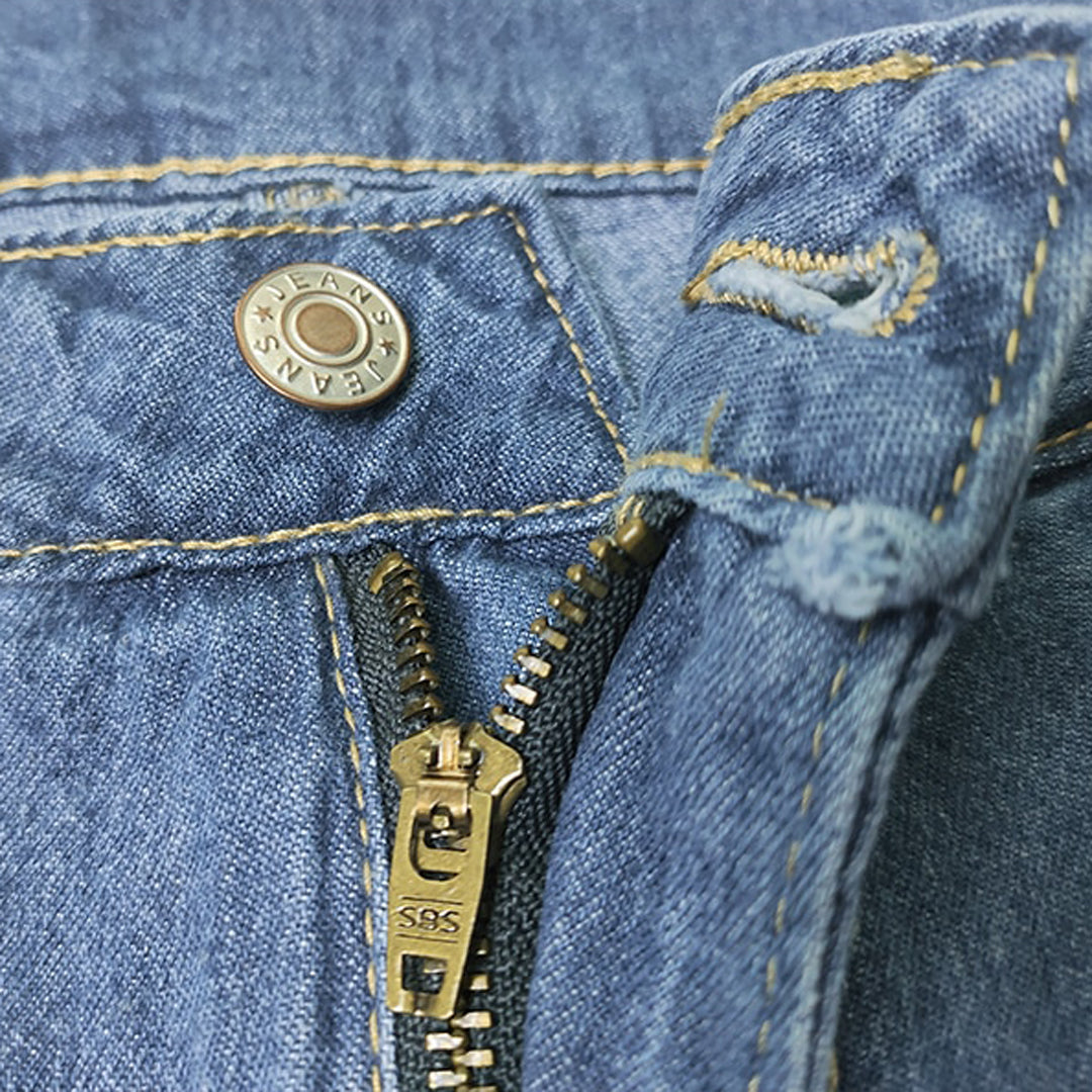 Dam Jeans Avslappnad Bred Snitt Hållbar Denim-2
