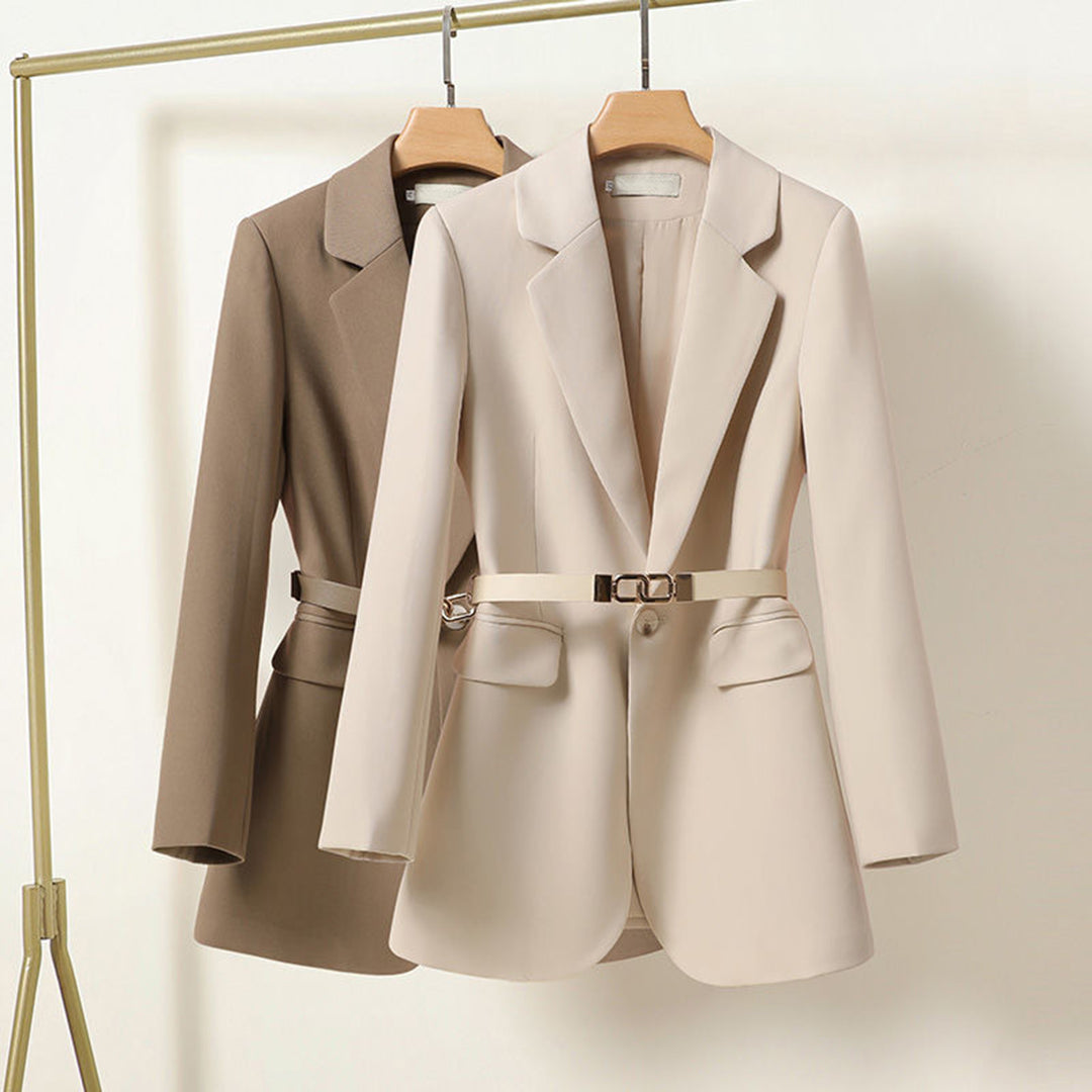 Dam Blazer i Modern Stil, Högkvalitativt Tyg, Perfekt för Arbete och Fritid – Finns i S, M, L, XL 2