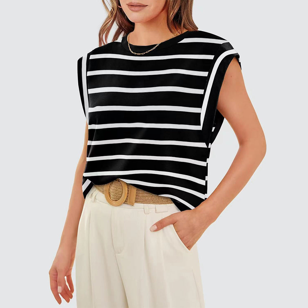 Variant image for Dam T Shirt Ärmlös Rundhalsad Bomull-66