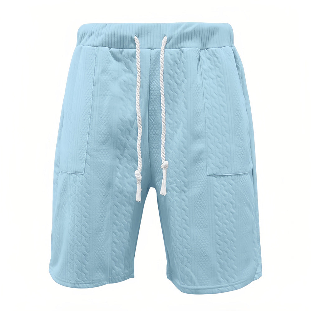 Variant image for Herr Sommar Set T-Shirt V-Hals och Shorts Lätt Bomull-86