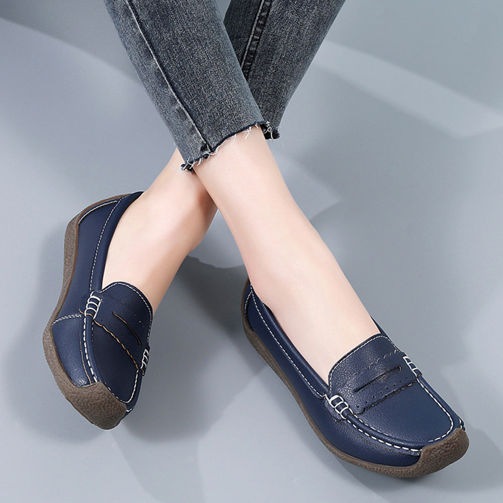 Variant image for Herrskor Mockasiner Rund Tå Design Läder-51