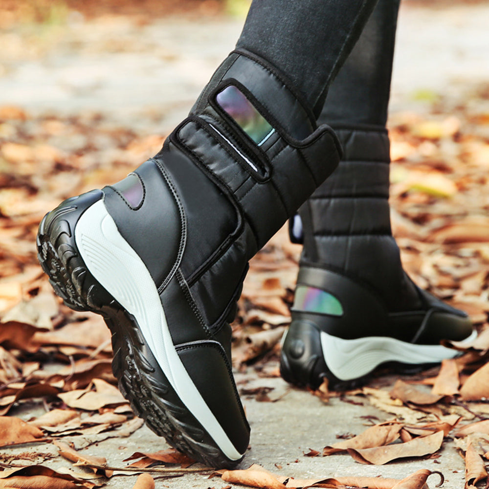 Kvinnors Snöstövel Vattentät Oxford-tyg med Pälsintegration-4