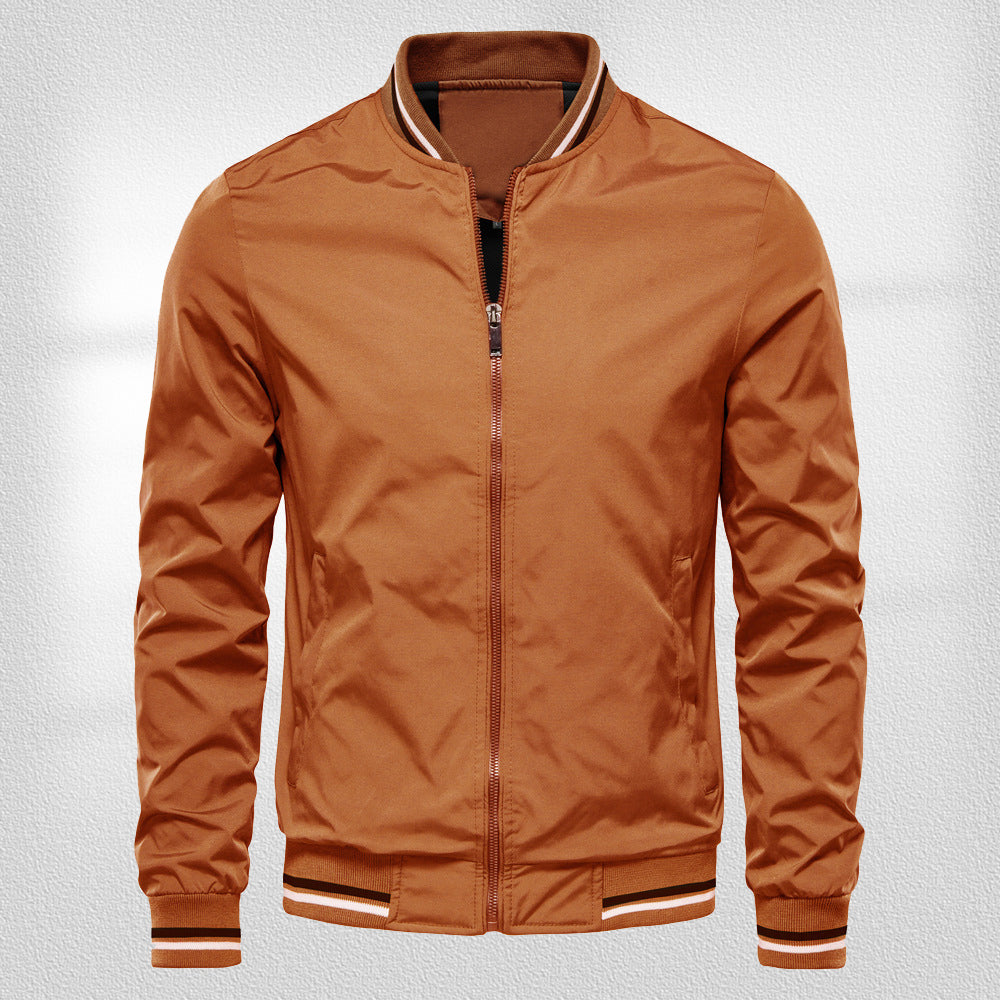 Variant image for Herrjacka Casual Lätt Polyester med Basebollkrage och Sidfickor-21