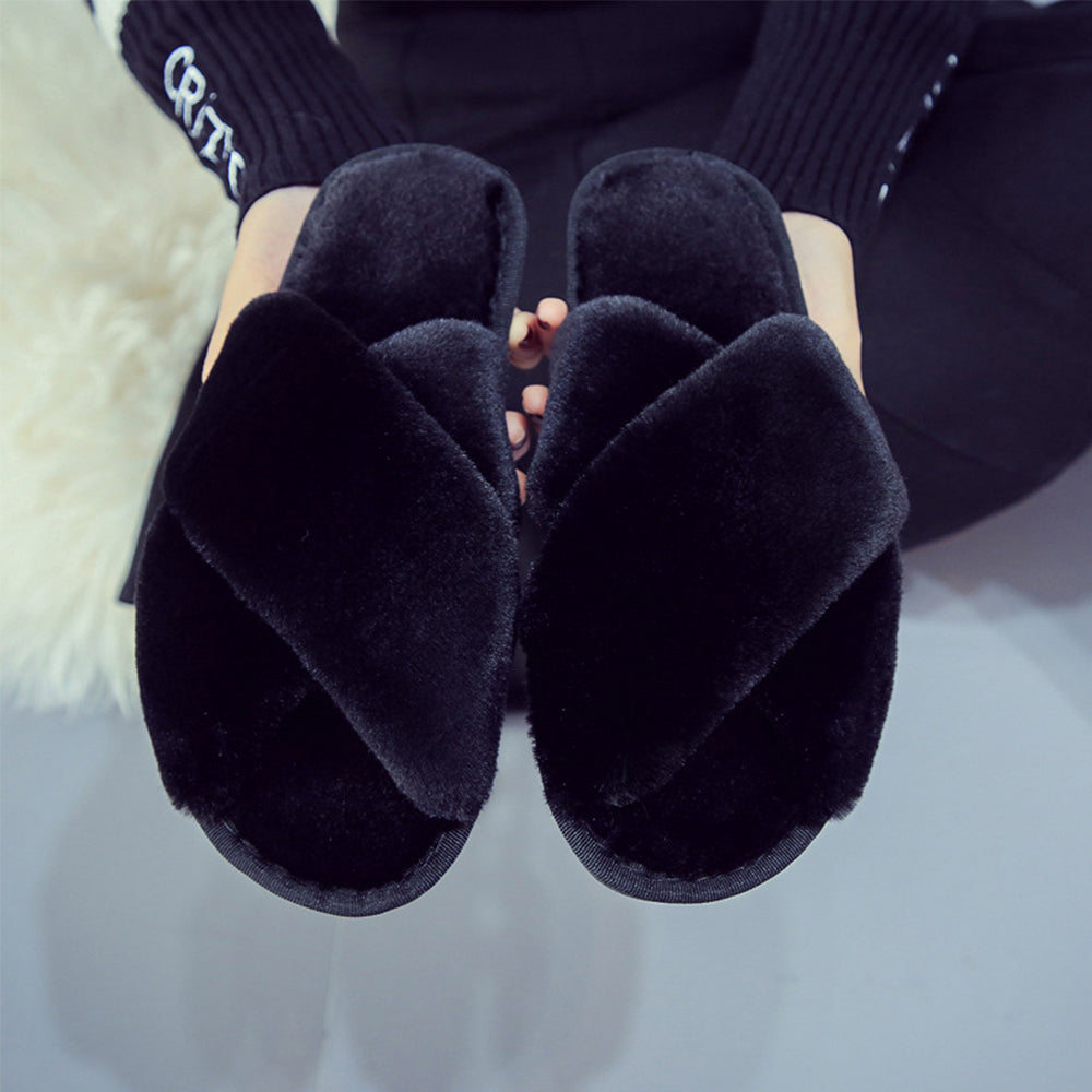 Variant image for Kvinnors Mula Öppet Tåområde Korsad Fleece-5