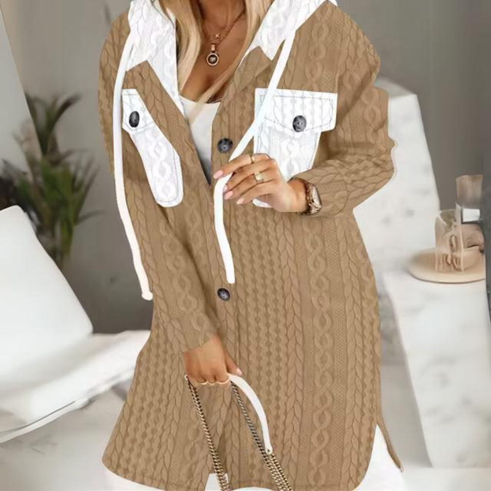 Variant image for Damjacka Relaxed Fit Mjuk Tyg med Huva-21