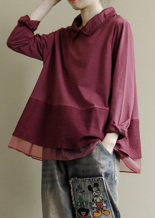Dam Blus LĂ€tt Vibrerande 100% Polyester-1