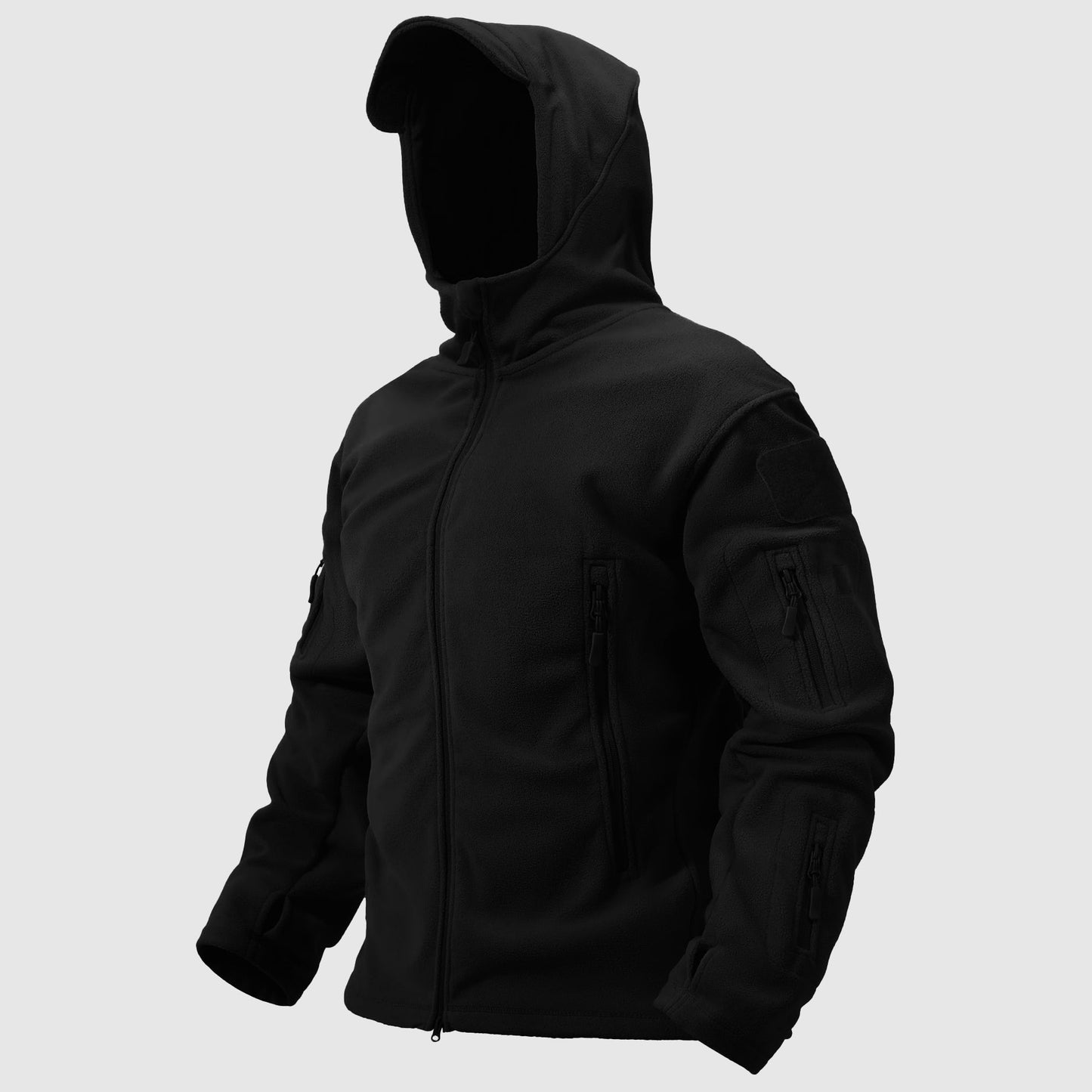 Slim Fit Thermojacka för Herrar med Justerbar Huva och Syntetisk Päls – Vinterjacka i Polyester med Fickor 4
