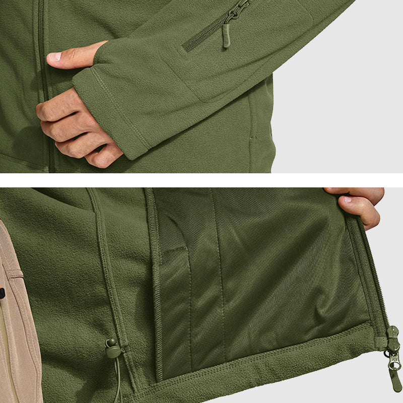 Slim Fit Thermojacka för Herrar med Justerbar Huva och Syntetisk Päls – Vinterjacka i Polyester med Fickor 3