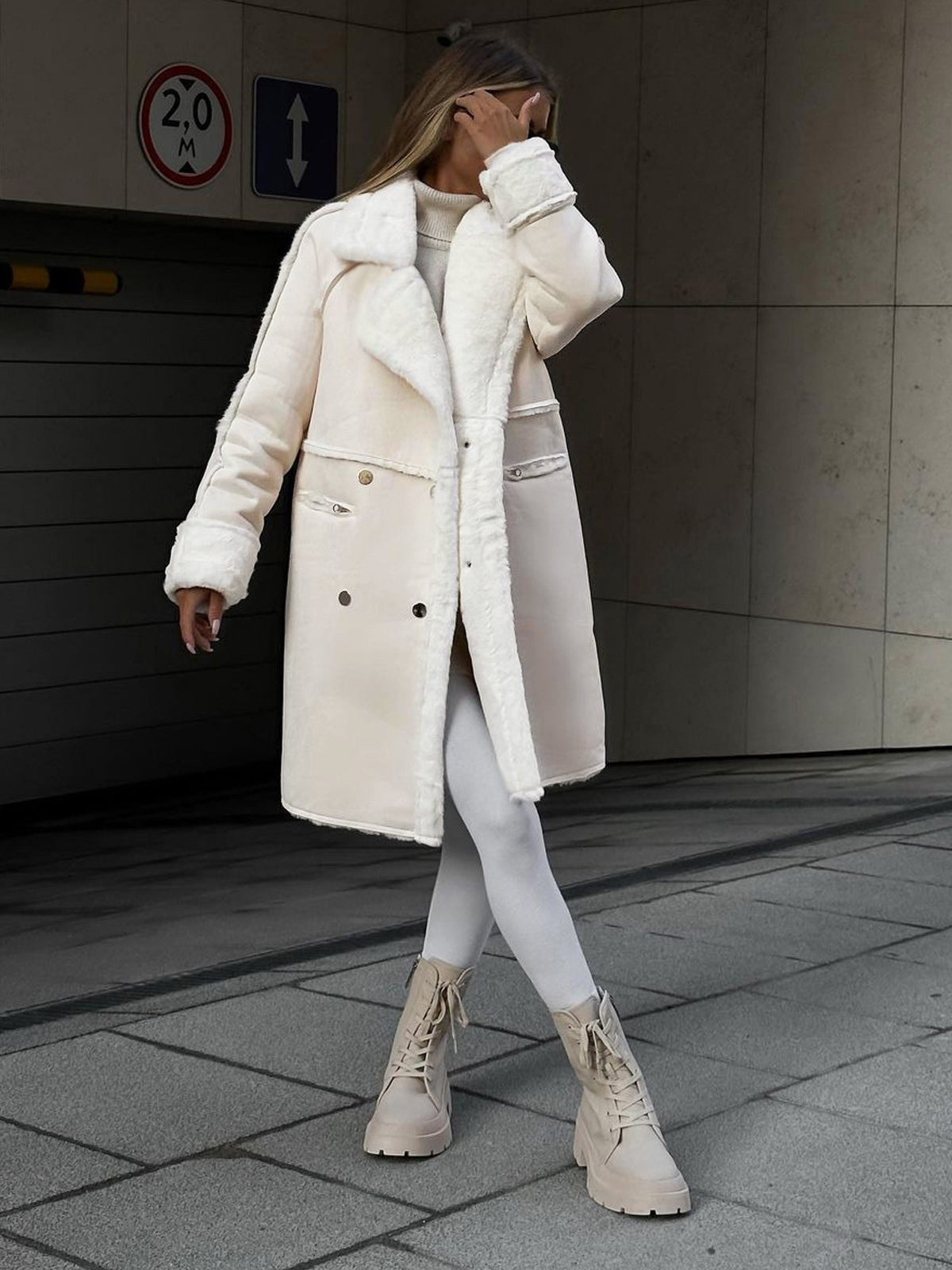 Dam Kappa Elegant Skräddarsydd Konstpäls-5