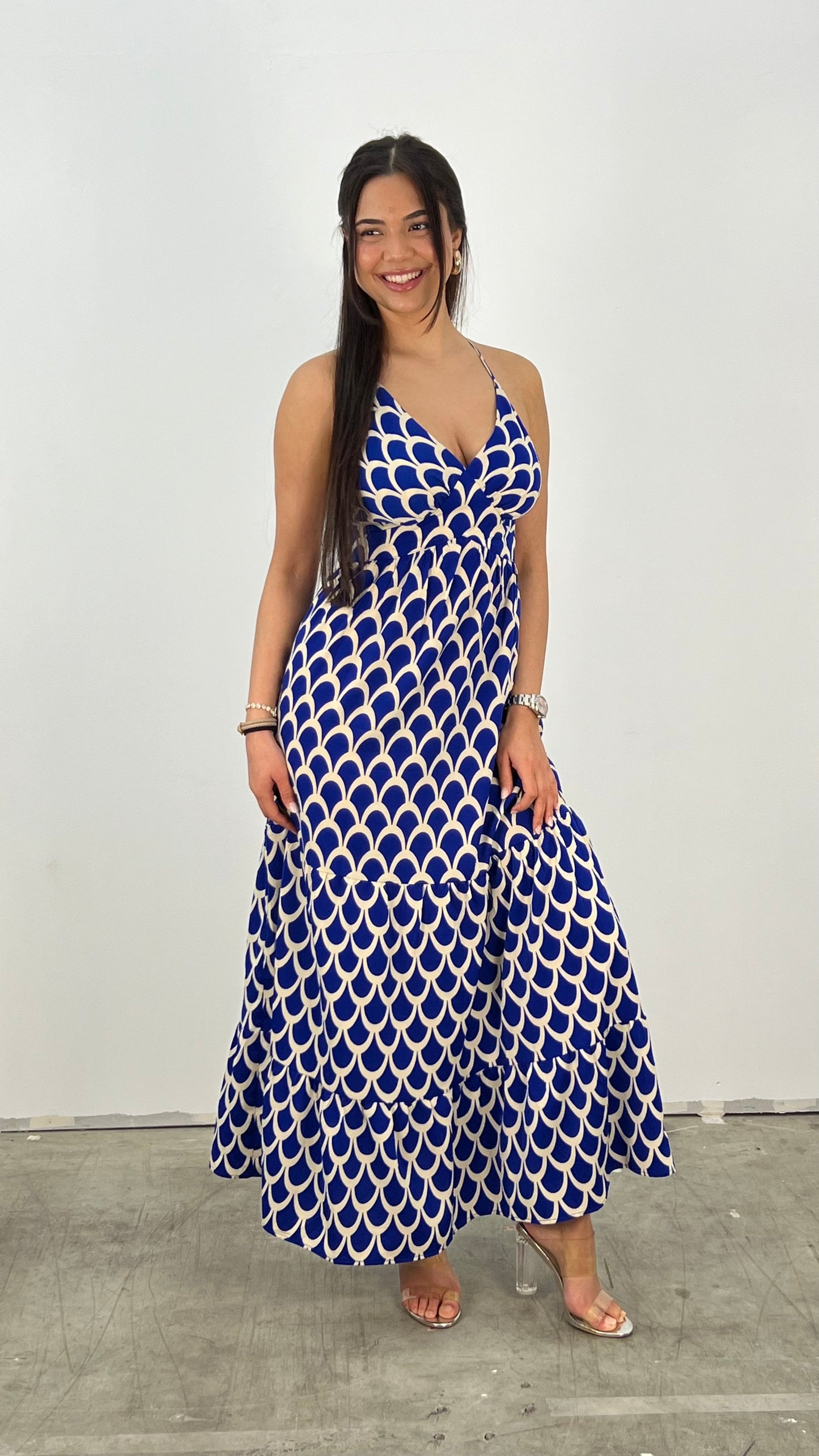 Damklänning Modern Passform 100% Polyester Fina Dam Klänningar 4