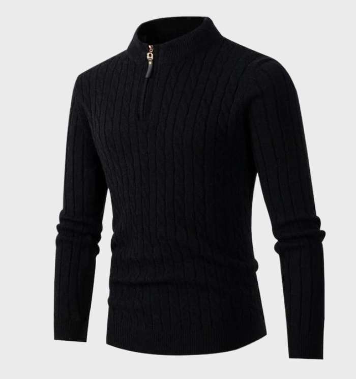 Herr Tröja Slim Fit Stickad Akryl för Vardags och Formella Tillfällen 9