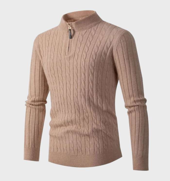Herr Tröja Slim Fit Stickad Akryl för Vardags och Formella Tillfällen 2
