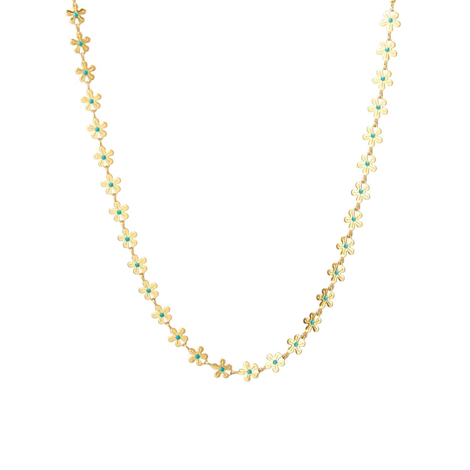 Dam Silverhalsband Blommig Design Äkta Silver Justerbar Längd-1