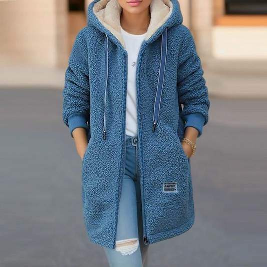 Dam Fleecejacka Modern Design Fleece för Vinterbruk-1