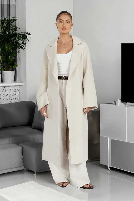 Dam Kappa Elegant MIDI LÀngd Justerbar Midja Högkvalitativt Tyg 1