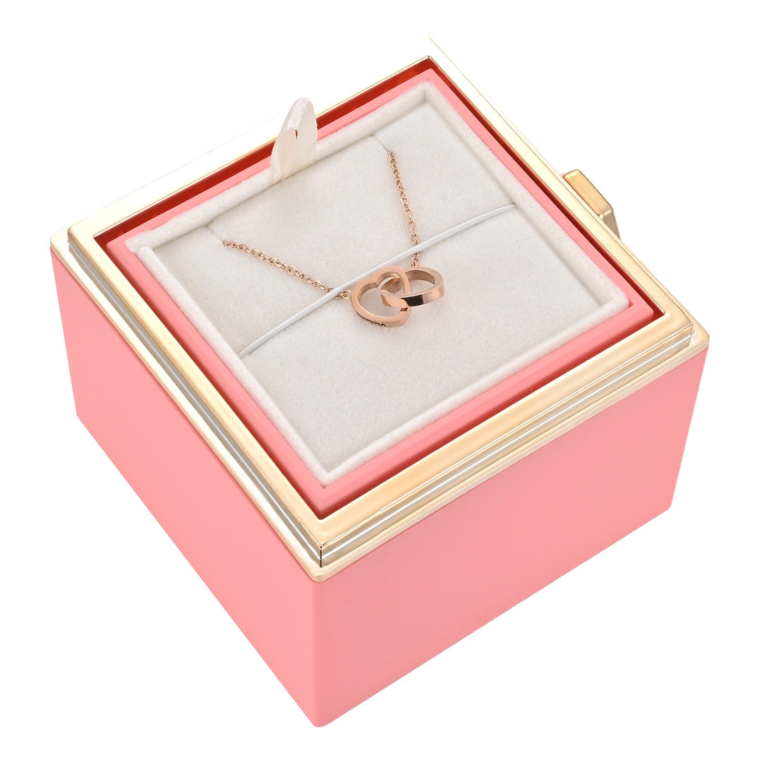 Variant image for Rosbox med Dold Halsband 18 Karat Guldpläterat Stål-5