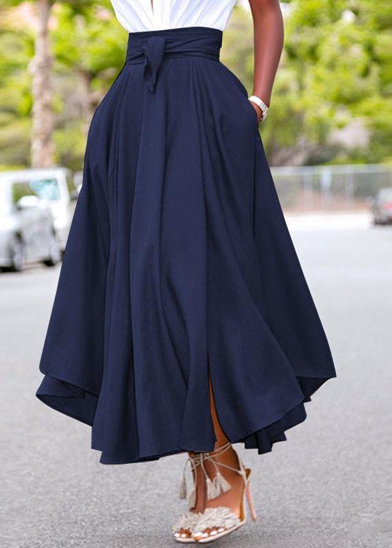 Dam Lång Kjol Spetsdetaljerad Polyester Elegant Flödande 4