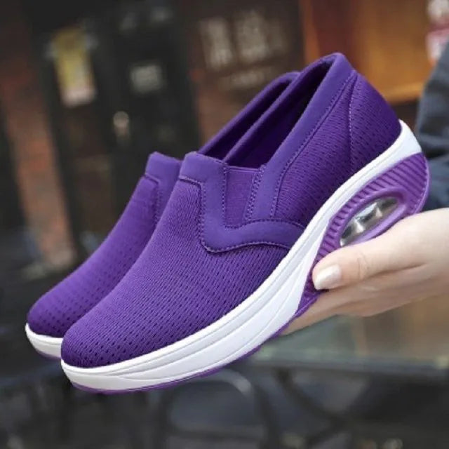Kvinnors Sneakers Ergonomisk Design Högkvalitativt Syntetmaterial-2