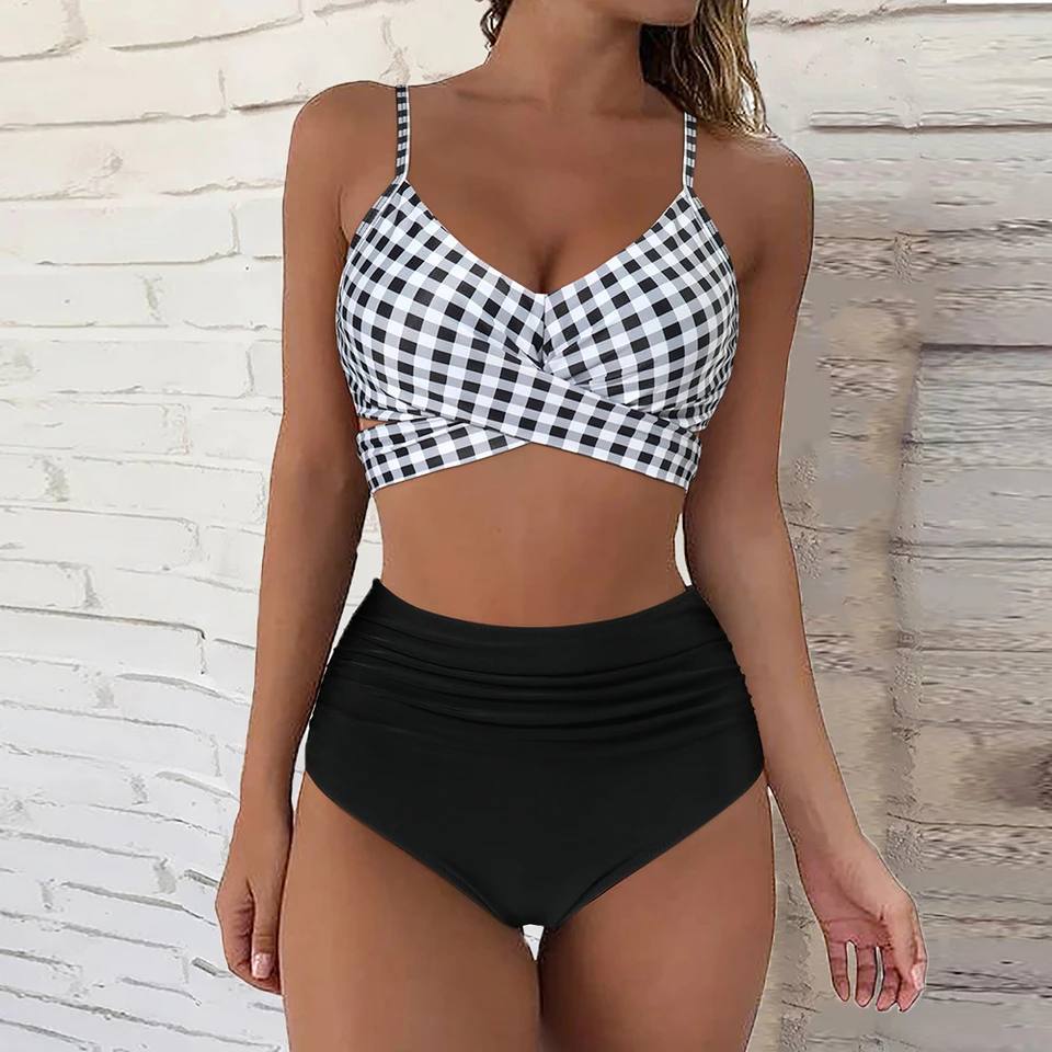 Variant image for Damernas Bikini Hög Midja Trendig Nylon-21