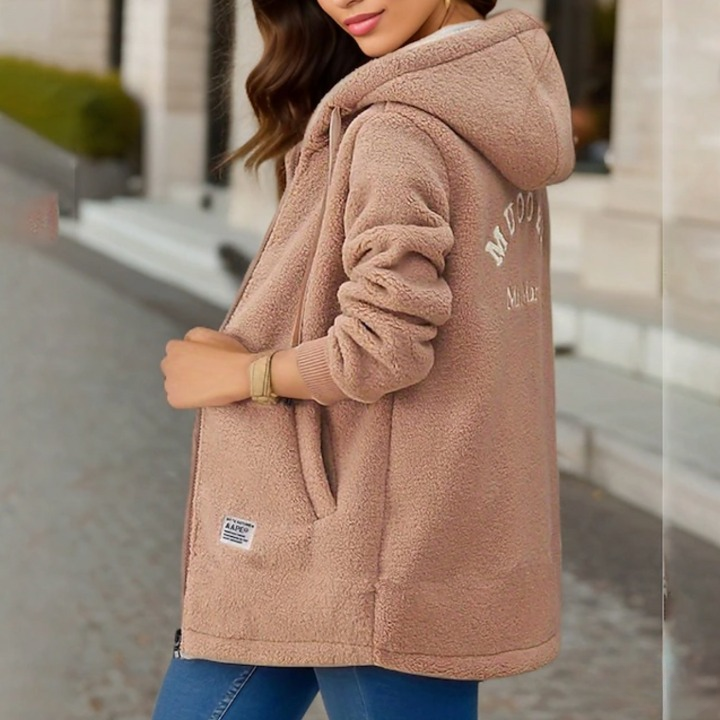 Dam Fleecejacka Modern Design Fleece för Vinterbruk-2