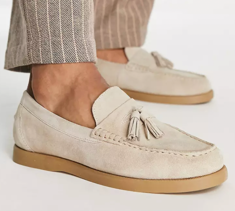 Herrskor Loafers Klassisk Läder med Vadderade Inläggssulor 2