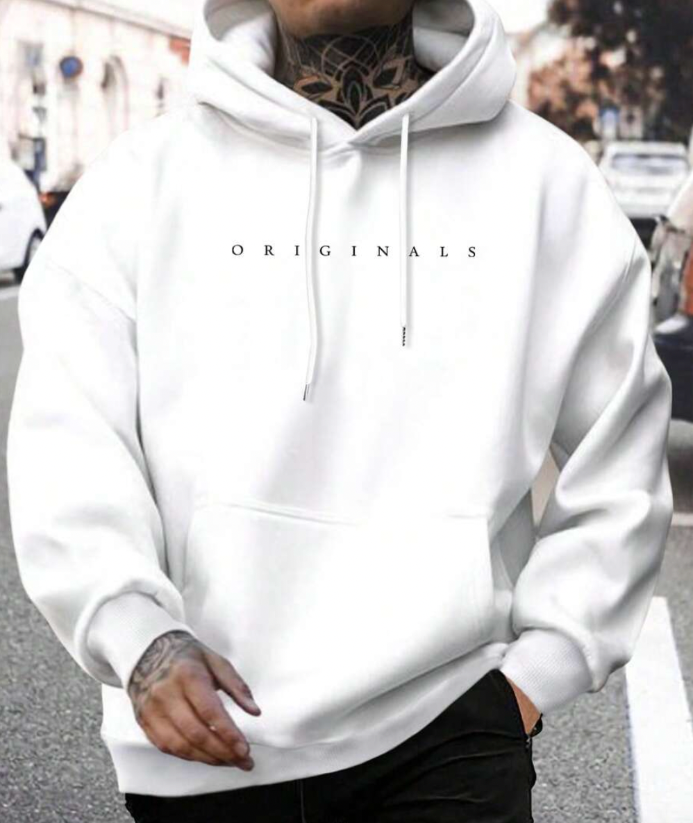 Variant image for Hoodie Herr Mjuk Design Rymlig Passform 100% Bomull-8