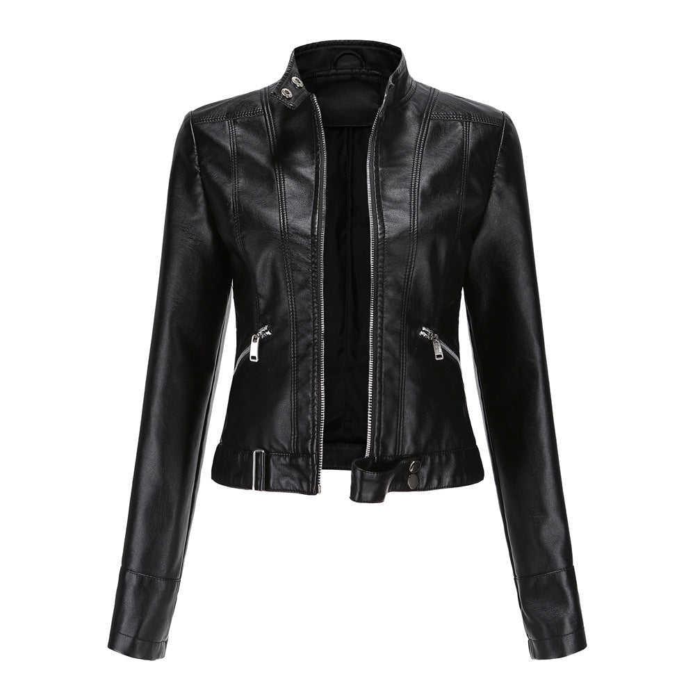 Variant image for Dam Skinnjacka Tidlös Vegan Läder Regular Fit-12