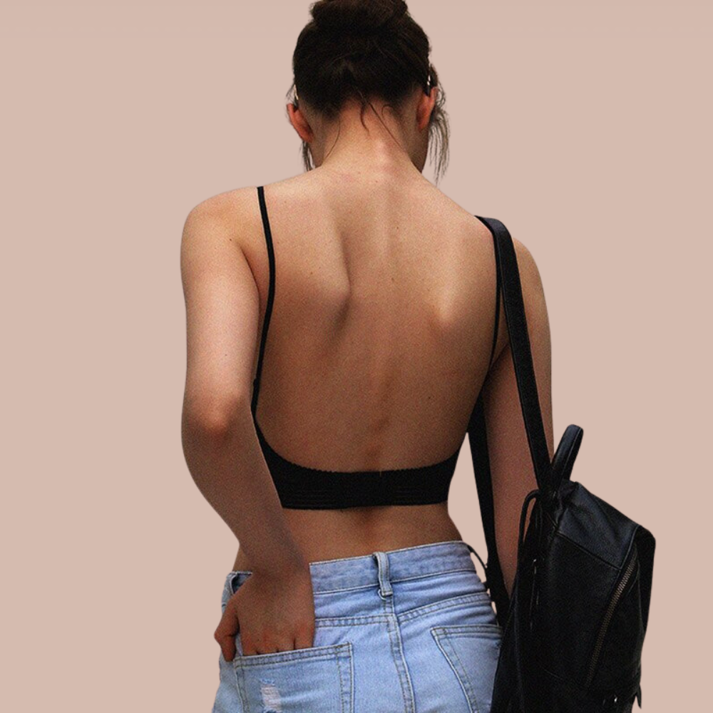 Damen BH UltraComfort mit Lågryggstil und Polka-Dot Mesh – Leicht und Atmungsaktiv für Sommeroutfits 2