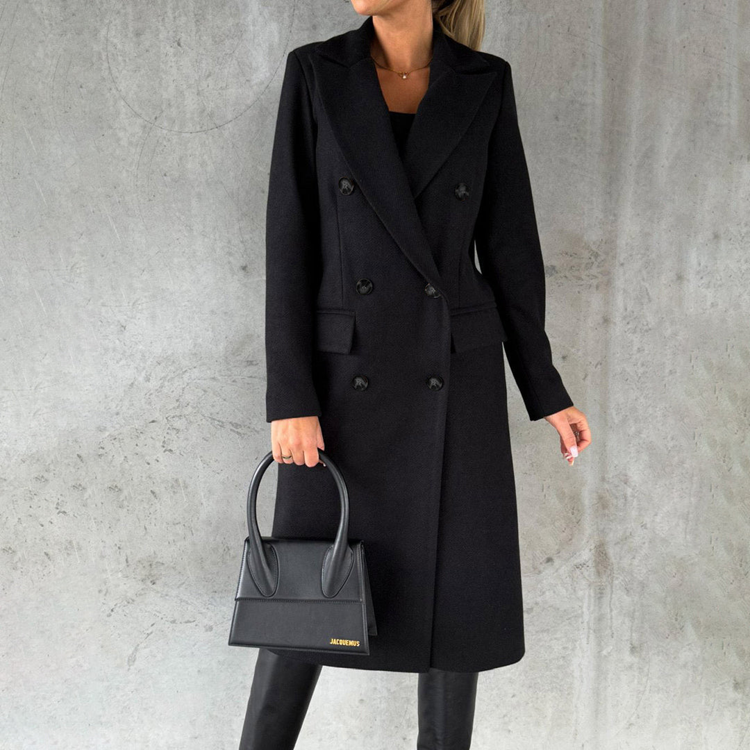 Damenjacke aus Polyester – Moderne Elegante Winterjacke in Schwarz, Blau und Grau, Warm und Bequem, Ideal für Alltag und Festlichkeiten 10