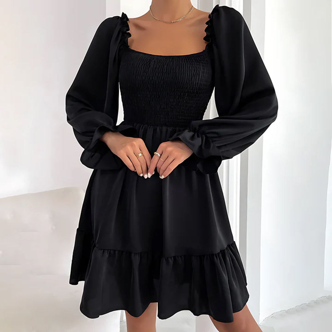 Variant image for Dam Miniklänning med Volanger Polyester för Fina Tillfällen-9