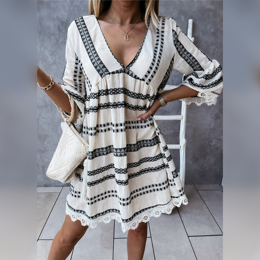 Variant image for Fina Dam Klänningar Mini Boho Stil Polyester-1