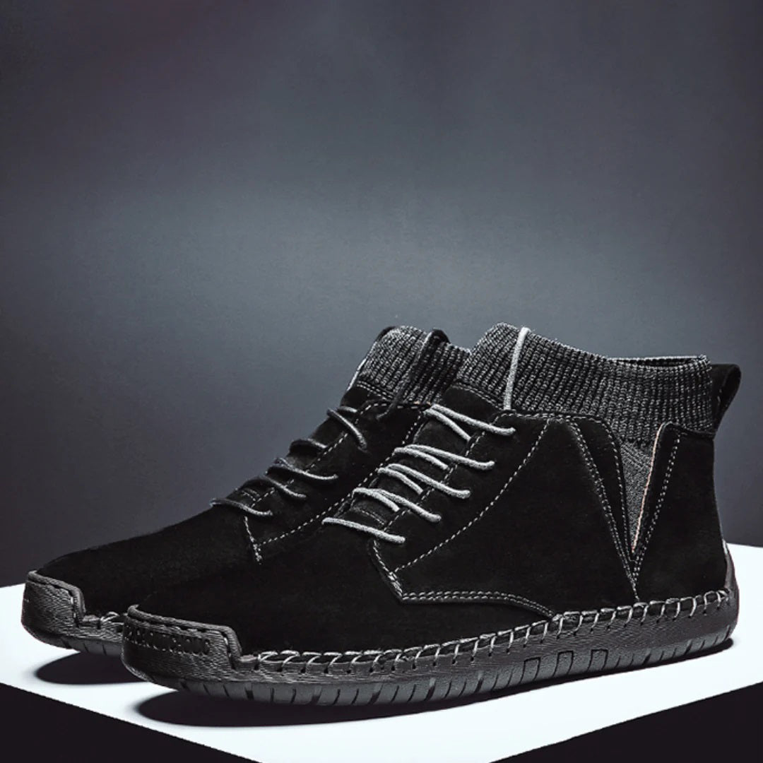 Variant image for Herr Stövlar Klassisk Stil Läder Högkvalitativt Mjukfoder-23