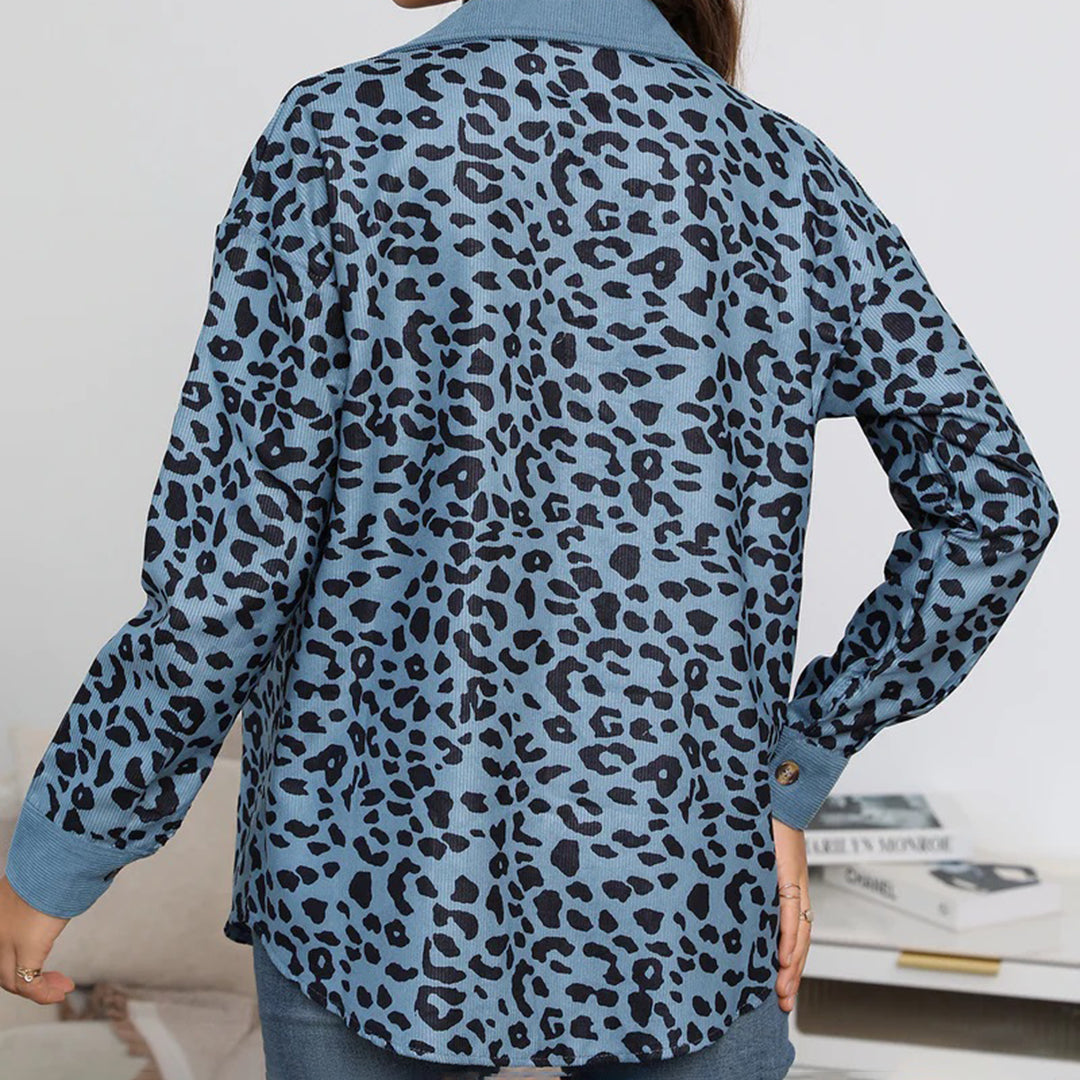 Damjacka Leopardmönster Modern Design Högkvalitativa Tyger-2