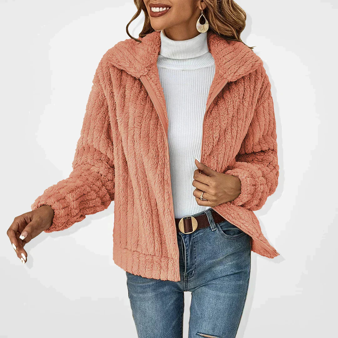 Vinterkardigan för Kvinnor i 100% Ull – Elegant och Trendig Design, Flera Storlekar S-XL 4
