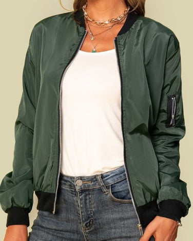 Variant image for Damenjacke Dünner Reißverschluss Robuster Stoff mit Praktischen Taschen-3
