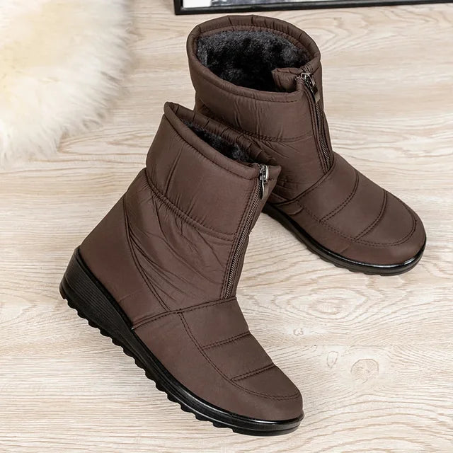 Fodrade Vinterstövlar Dam Vattentäta med Antislip Gummisula 9