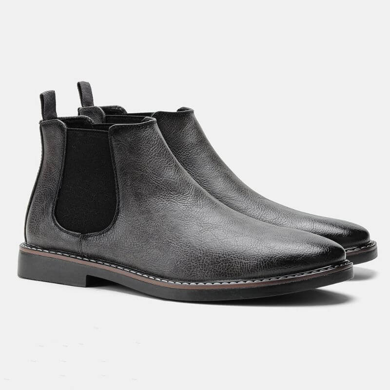 Herrskor Läder Klassisk Stil Ergonomisk Design Hållbarhet-5