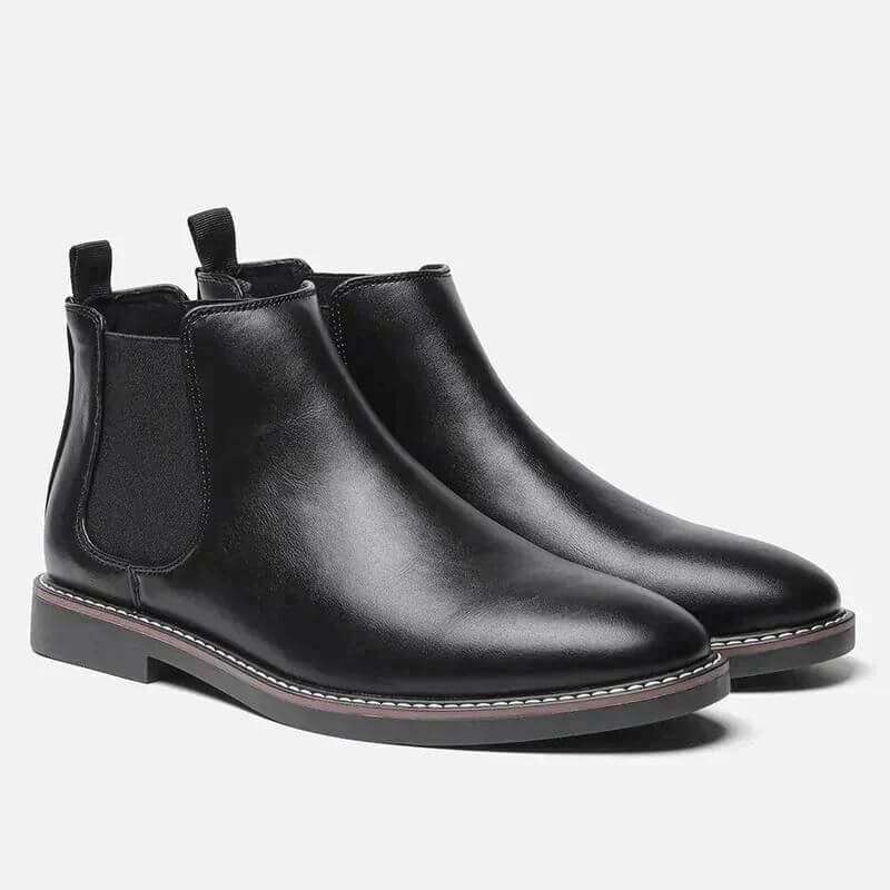 Herrskor Läder Klassisk Stil Ergonomisk Design Hållbarhet-6