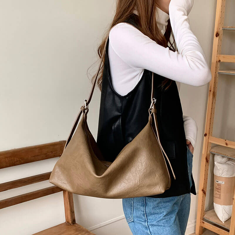 Dam Crossbody Väska i Vattenavvisande PU-Läder med Justerbar Axelrem 3