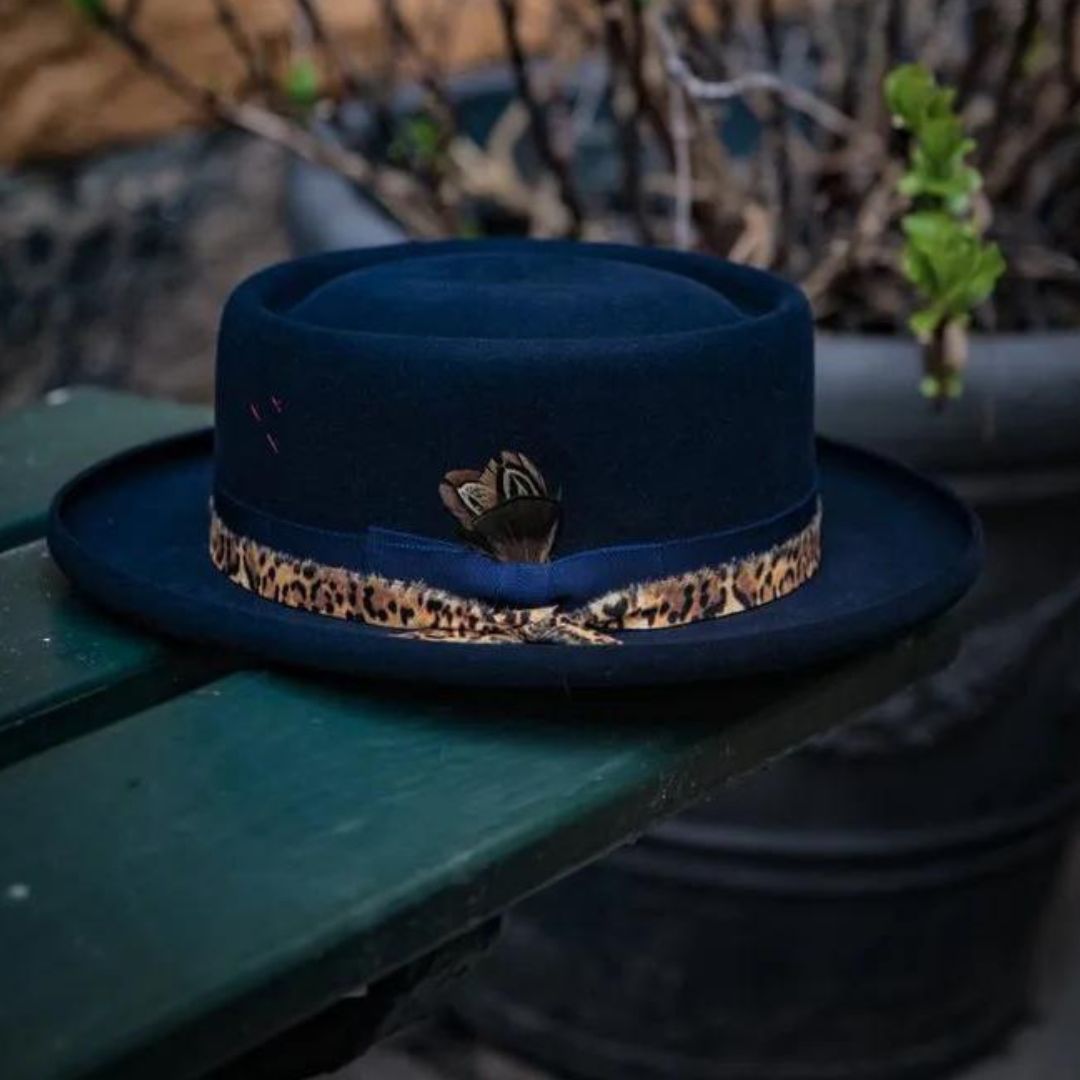 Damhatt Fedora Bold Crown 100% Ull Elegant Design-3